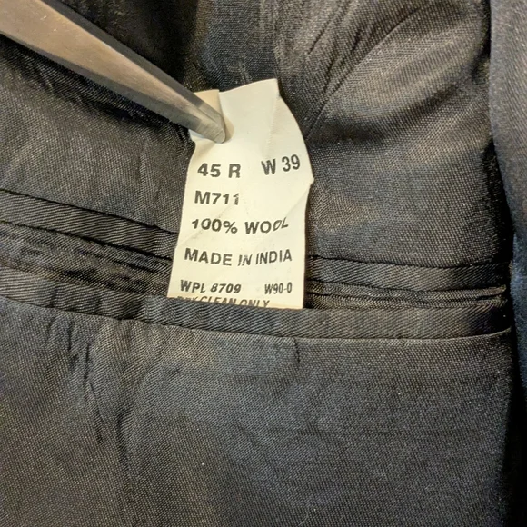 Nautica Blazer Jacket Sport Coat Wool 3 Button Corpcore Charcoal Gray Men's 42R - Picture 7 of 9